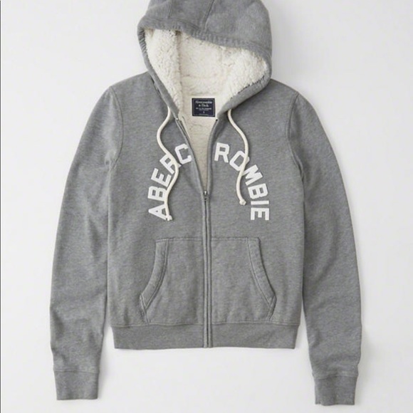 Abercrombie \u0026 Fitch Tops | Sherpalined Logo Hoodie Abercrombie Fitch Hoody | Poshmark